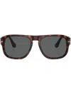 Persol Round-frame Sunglasses In Braun