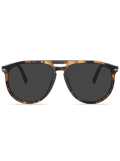 Persol Round-frame Sunglasses In Braun
