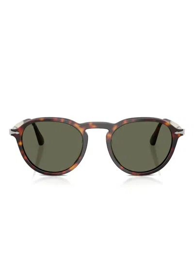 Persol Round-frame Sunglasses In Brown