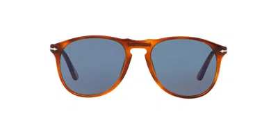 Persol Round Frame Sunglasses In Brown