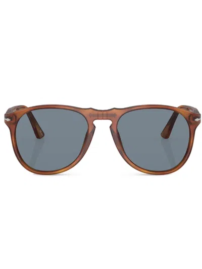 Persol Round-frame Sunglasses In Brown