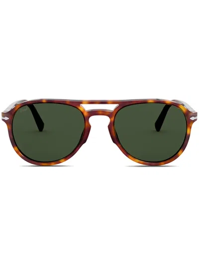 Persol Round-frame Sunglasses In Brown
