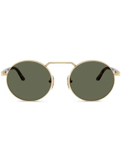 Persol Round-frame Sunglasses In Gold