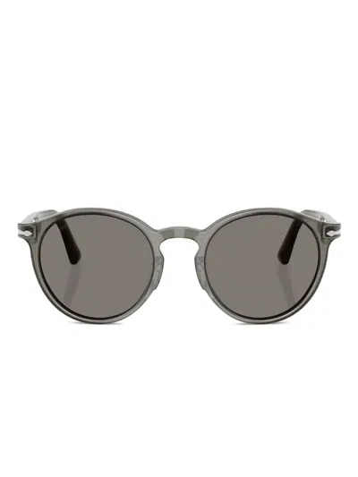 Persol Round-frame Sunglasses In Gray