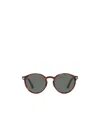 Persol Round Frame Sunglasses In Brown