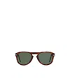 Persol Round Frame Sunglasses In Green