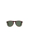 Persol Round Frame Sunglasses In Green