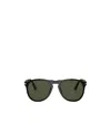 Persol Round Frame Sunglasses In Green
