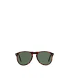 Persol Round Frame Sunglasses In Green