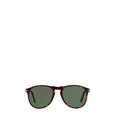 Persol Round Frame Sunglasses In Green