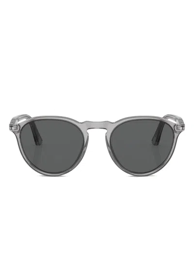 Persol Round-frame Sunglasses In Grey