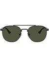 Persol Round-frame Sunglasses In Schwarz