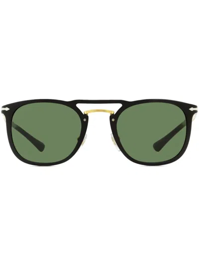 Persol Round-frame Tinted Sunglasses In Black