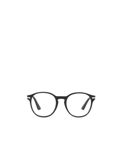 Persol Round Logo Flat Mirror In Black