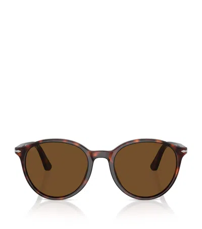 Persol Round Phantos Sunglasses In Brown