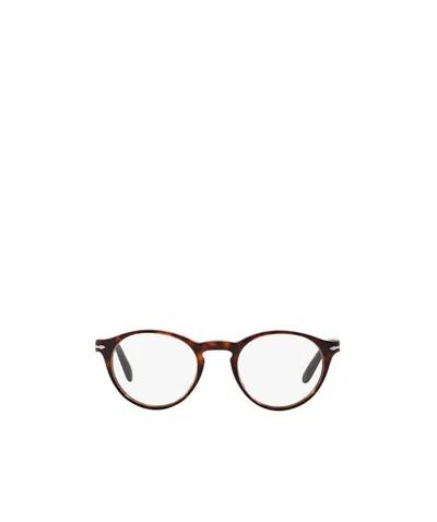 Persol Round Shaped Glasses In White