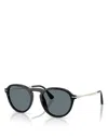 Persol Round Sunglasses, 54mm In Black