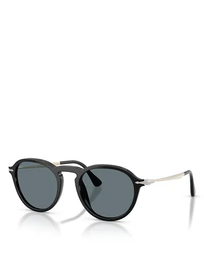 Persol Round Sunglasses, 54mm In Black