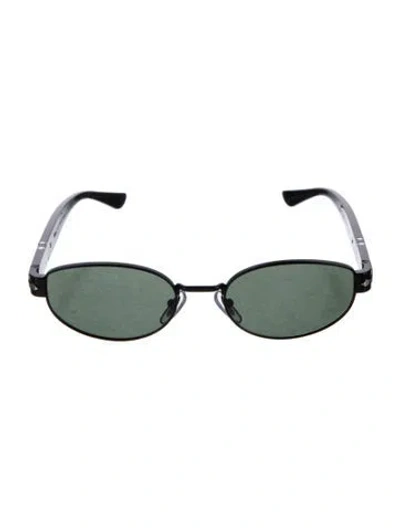 Pre-owned Persol Round Tinted Sunglasses In Black