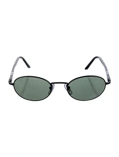 Pre-owned Persol Round Tinted Sunglasses In Black