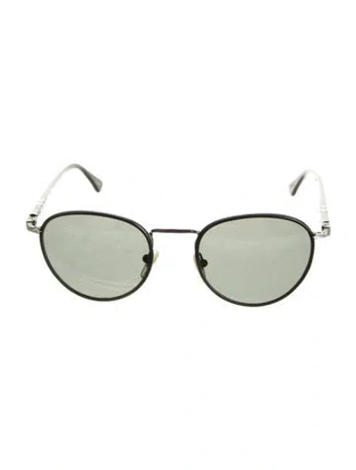 Pre-owned Persol Round Tinted Sunglasses In Black