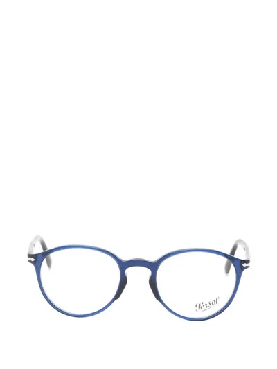 Persol Round-frame Glasses In Blue
