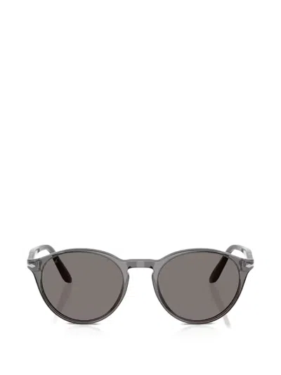 Persol Round-frame Sunglasses In Gray