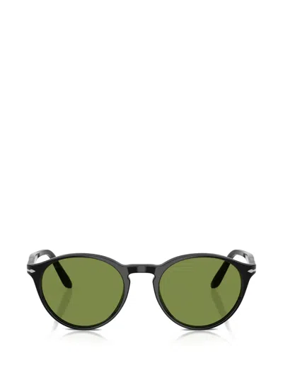 Persol Round-frame Sunglasses In Black