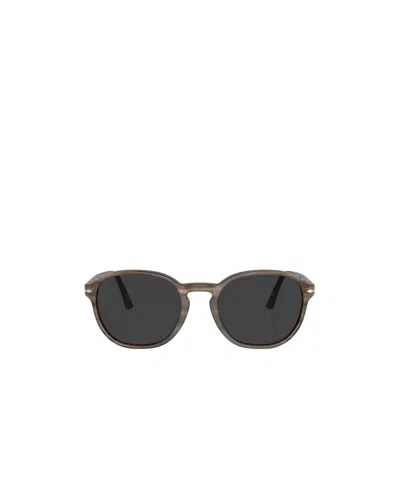 Persol Round-frame Sunglasses In Brown