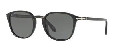 Pre-owned Persol Sartoria Po 3186s Black/grey Polarized (95/58 A) Sunglasses