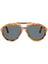 Persol Senna Series Sunglasses In Braun