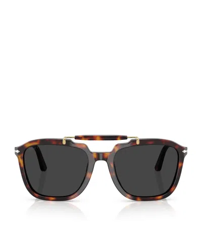 Persol Senna Series Square Sunglasses In Brown