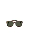 Persol Rectangular Frame Sunglasses For Men In Brown