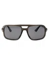 Persol Smoke Acetate Sunglasses In Green