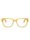Persol Square-frame Glasses In 黄色