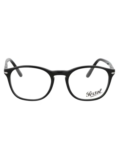 Persol Square Frame Glasses In Black