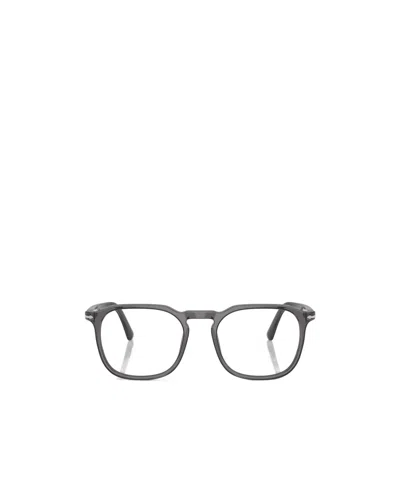 Persol Square Frame Glasses In Gray