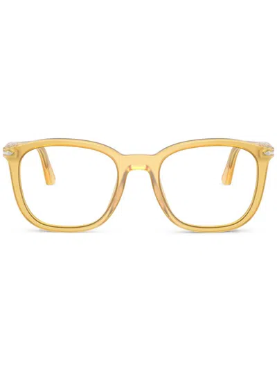 Persol Square Frame Glasses In Yellow
