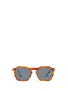Persol Square Frame Sunglasses In Brown