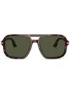 Persol Square Frame Sunglasses In ブラウン