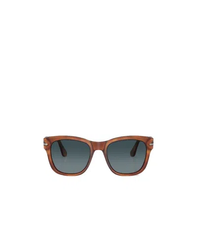 Persol Round Frame Sunglasses In Black