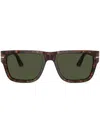 Persol Sonnenbrille Mit Eckigem Gestell In Braun