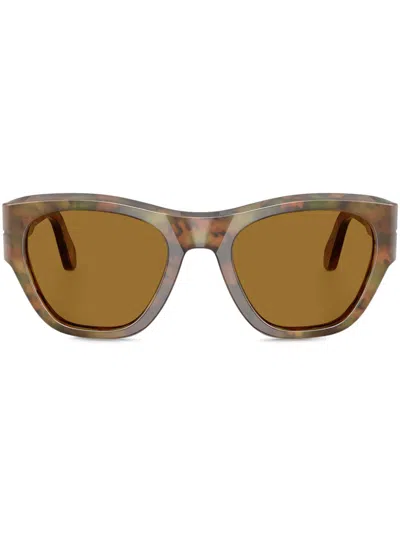 Persol Square-frame Sunglasses In Brown