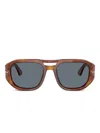 Persol Square-frame Sunglasses In Brown