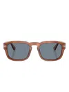 Persol Square-frame Sunglasses In Brown