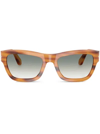 Persol Square-frame Sunglasses In Brown