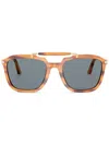 Persol Square-frame Sunglasses In Brown