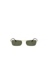 Persol Square Frame Sunglasses In Gold