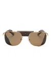 Persol Square-frame Sunglasses In Gold