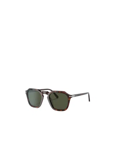 Persol Square Frame Sunglasses In Green
